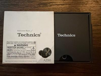 Technics EAH-AZ80 Premium Hi-Fi Noise Cancelling True Wireless Earbuds - Black