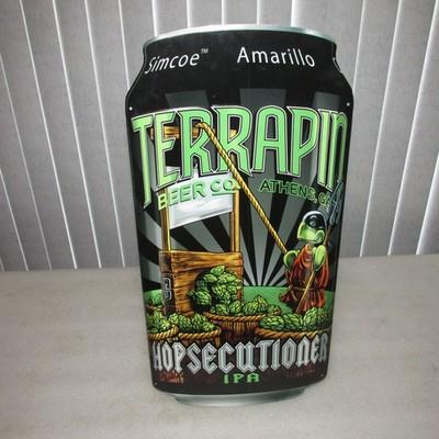 Terrapin Beer Co. SIGN CAN Hopsecutioner 12x23 tin SO COOL
