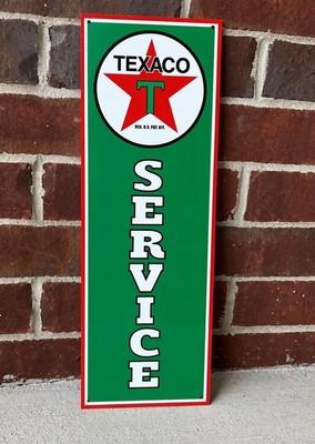 Texaco Service Garage Metal Gasoline Gas sign Pump Oil