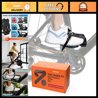 Toe Caged Adapters for Peloton Bike - Convert SPD-SL Look Delta Keo to Cages
