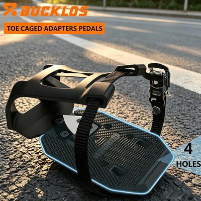 Toe Clip Cage Pedals for Peloton Bike Convert Sneakers or Peloton 9/16” Shoes US