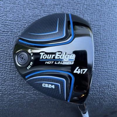 Tour Edge Hot launch C524 Fairway 4 Wood 17* Aldila 55g S-Flex Lamkin,Excellent!