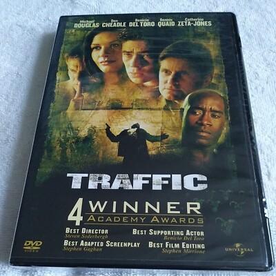Traffic DVD ( 2002 Michael Douglas Don Cheadle Benicio Del Toro ) NEW Sealed