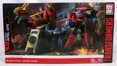 Transformers Platinum Edition Intel Ops Set Blaster Perceptor Hasbro 2015