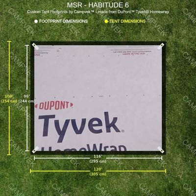 Tyvek Footprint for the MSR HABITUDE 6 Tent