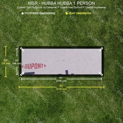 Tyvek Footprint for the MSR HUBBA HUBBA 1 PERSON Tent