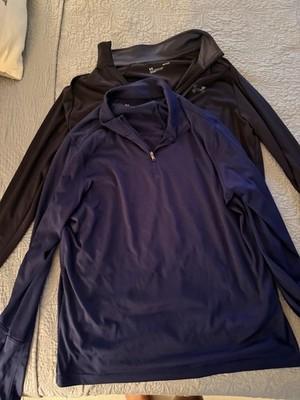Under Armour Men’s L Loose Fit 1/4 Zip Mock Neck Pullovers Polyester