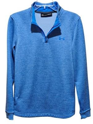 Under Armour Storm Sweaterfleece 1/4 Zip Golf Pullover Mens Small Blue Polyester