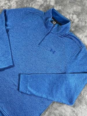 Under Armour Storm Sweatshirt Jacket Mens 2XL Blue Golf Quarter Zip EUC