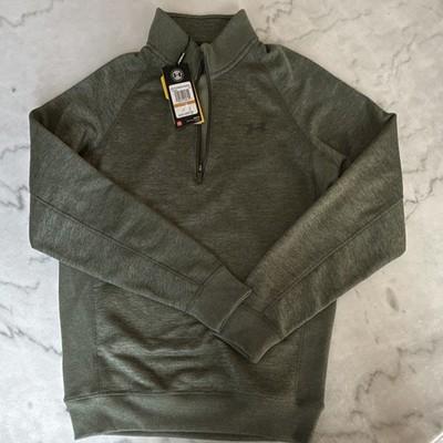 Under Armour UA Storm Men's S Green Water Resistant 1/4 Zip Mock Neck Pullover