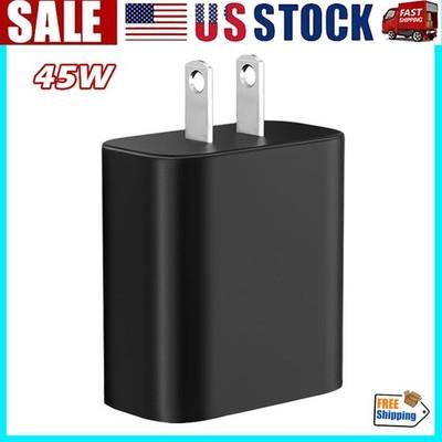 USB C Wall Charger Block for Samsung Galaxy Phone 45W USBC Charging Plug Black