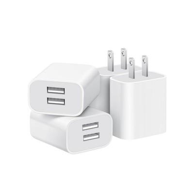 USB Wall Charger,4 Pack Dual Port Plug Adapter for Wall Outlet Charging Block...