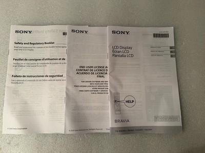 User's Guides for Sony Bravia FW-85BZ40H / 75BZ40H / 65BZ40H / 55BZ40H