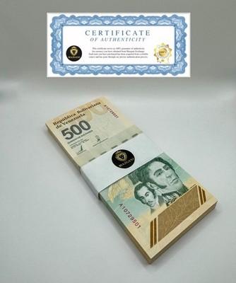 VENEZUELA 500 DIGITALES 2023 qty 100 Cir. 500 million Bolivar S. Full Bundle