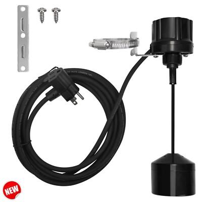 Vertical Mechanical Float Switch w/ 10ft Cord & 120V Plug for Sump & Sewage Pump