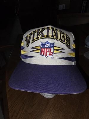 Vintage 90s Minnesota Vikings Pro Line Shark Tooth Snapback Hat Cap NFL LOGO7