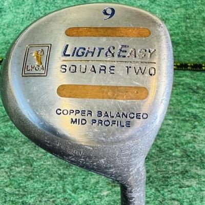 Vintage Light & Easy 9 Fairway Wood Womens RH Square Two Copper Silver
