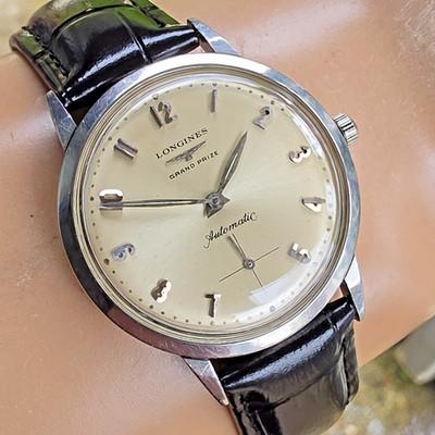 Vintage Longines Grand Prize Automatic men's watch Peripheral-geared rotor 1963
