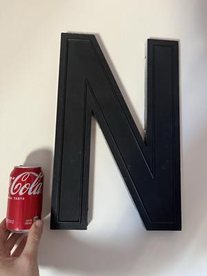 Vintage Marquee Large Sign Letter 17” Wagner Sign Service, Plastic “N”