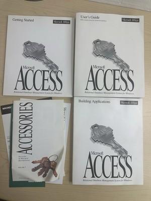 Vintage Microsoft Access Manuals Only User's Guide, Getting Started & Building