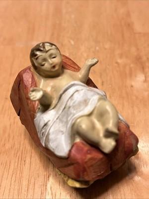 Vintage Nativity Baby Jesus Replacement Resin Figurine 2”