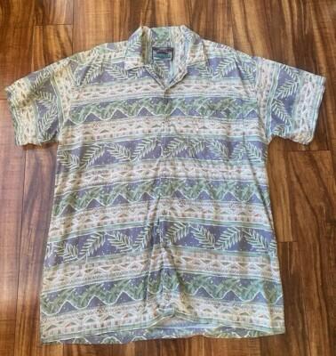 Vintage Original Double Impact Short Sleeve Hawaiian Shirt 25”W 35”L