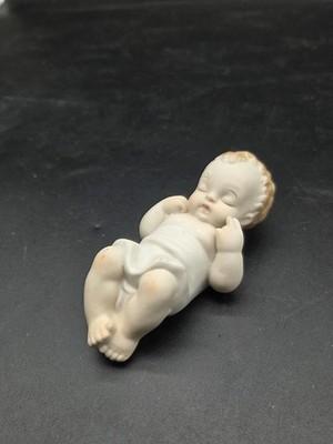 Vintage Porcelain Baby Jesus Christmas Nativity Figurine 5 Inches Hand Painted