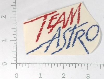 Vintage Team Astro Racing Style Advertising Sticker Decal