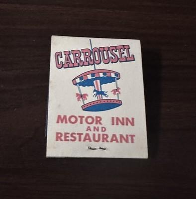 Vintage Texas Matchbook “CARROUSEL Motor Inn” Temple *BRAND NEW* FREE SHIPPING
