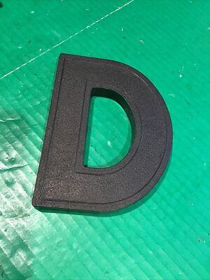 Vintage Wagner Sign 6 1/4" Plastic marquee sign letter D black personalize Craft