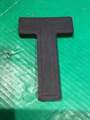 Vintage Wagner Sign 6 1/4" Plastic marquee sign letter T black personalize Craft