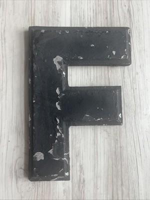 Vintage Wagner Sign Service Cast Aluminum Marquee Letter “F”