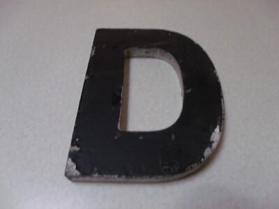 VINTAGE WAGNER SIGN SERVICE MARQUEE ALUMINUM LETTER D 6 INCH TALL