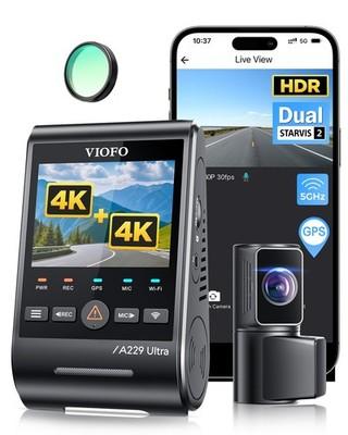 VIOFO Dash Cam Ultra 4K 2CH GPS Voice Control 5G WiFi