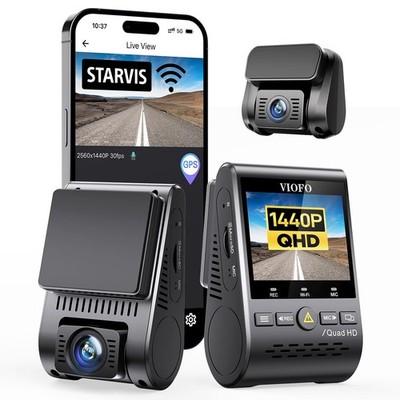 VIOFO Dual Dash Cam, 2K 1440P 60fps+1080P 30fps Front and Rear Dash Camera wi...