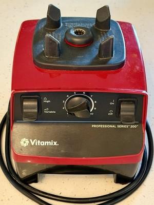 Vitamix Red Professional Series 200 VM0103 Base Only 10 Speed Blender - WORKS!