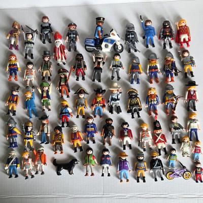 VTG Mixed LOT(60+) PLAYMOBIL GEOBRA Assorted FIGURES + ACCESSORIES See Pic