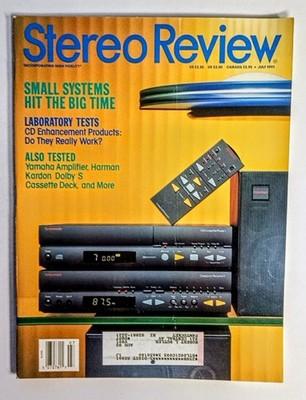 Vtg Stereo Review July 1991 Magazine Lab Tests CD Enhancers Yamaha Amp Harman