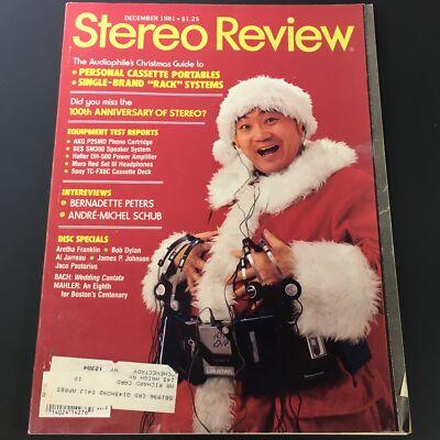 VTG Stereo Review Music Magazine December 1981 - Interview Bernadette Peters
