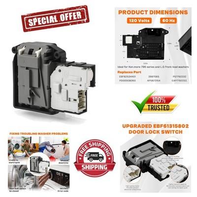 Washer Door Lock Switch for LG & Kenmore - Restores Safe Operation & Quiet Close