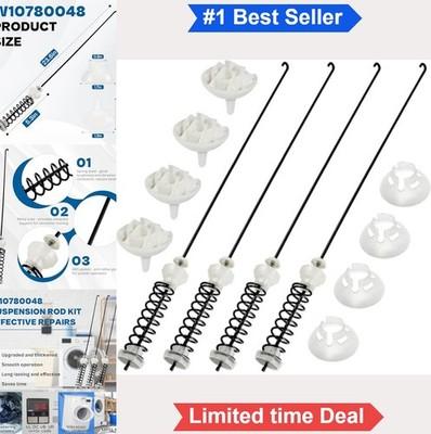 Washer Suspension Rod Kit 23.6 Inch Stainless Steel 4 Piece Replacement Top
