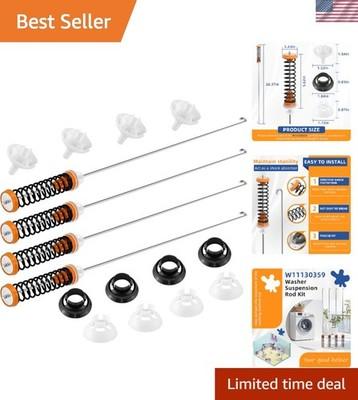 Washer Suspension Rods Set for Enhanced Stability | Easy Install 4 Pack