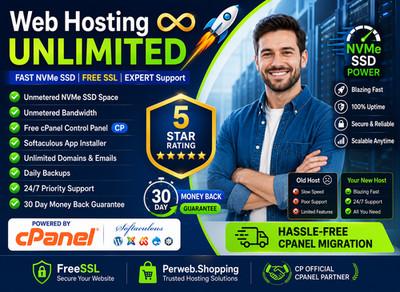 Web Hosting Unlimited – ⚙️ SSD + SSL + Emails + 24/7 Fast Support – $15.99/Year!