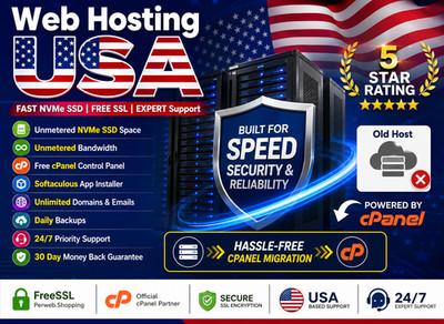 Web Hosting USA - 🌐 Unlimited High Speed SSD + Free SSL & Emails | $15.99/Year!