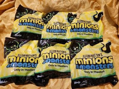 Wendy's Minions 2026 Complete Set of 6 Kids Meal Toys Brand New Sealed