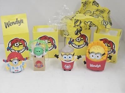 Wendys Minions Collectibles Set Of 4 (ADULT TOYS) 2026 NEW (OPEN FOR PICTURES)