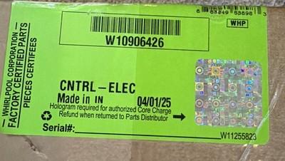 Whirlpool W10906426 Dishwasher Electronic Control Board