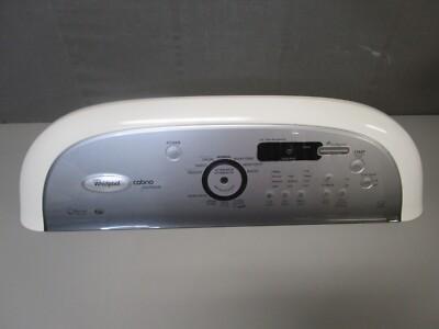 Whirlpool Washer Control Panel, White/Silver (NO BOARD) W10404672 W10211324 ASMN