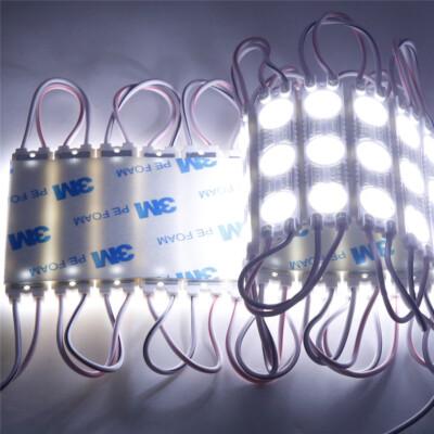White SMD 2835 3 LED Module Injection Light Waterproof Storefront Sign Lamp 12V