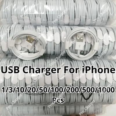 Wholesale Bulk Lot USB Charger Cable Charging Cord For iPhone 6 7 8 11 12 13 14
